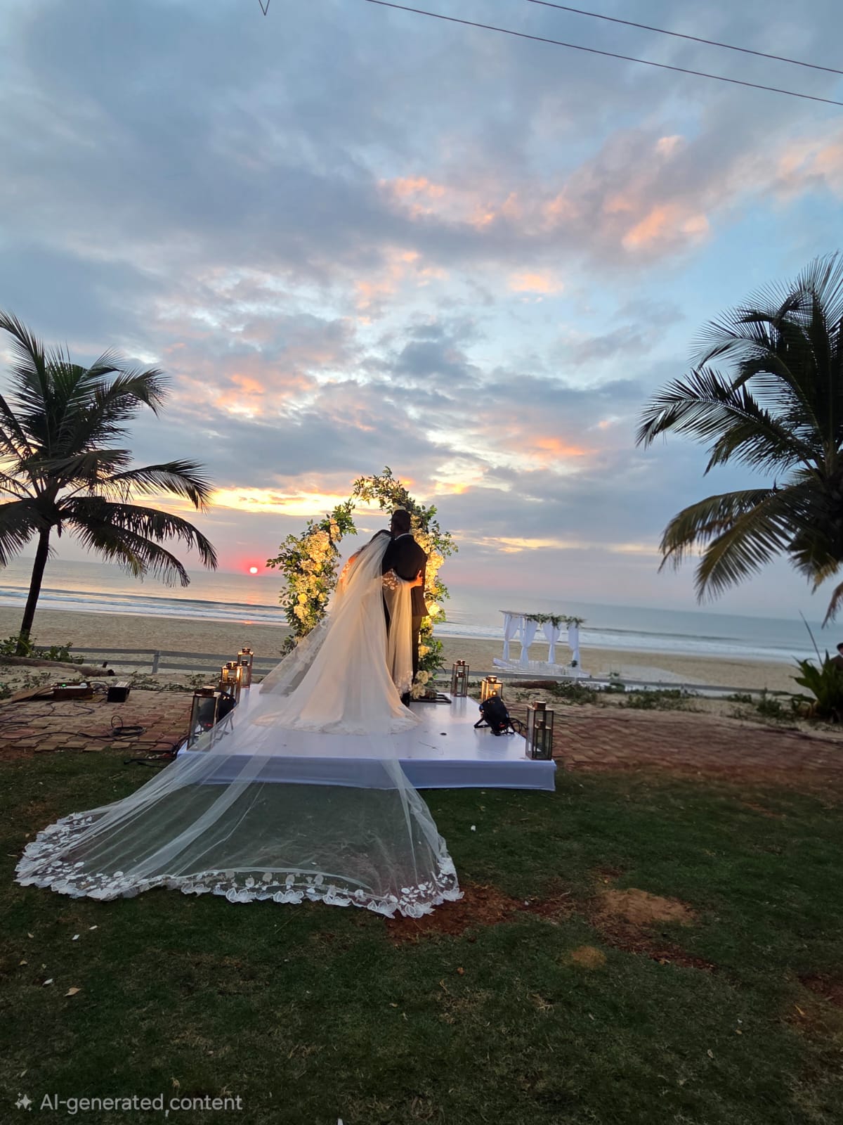 Wedding celebration dance floor